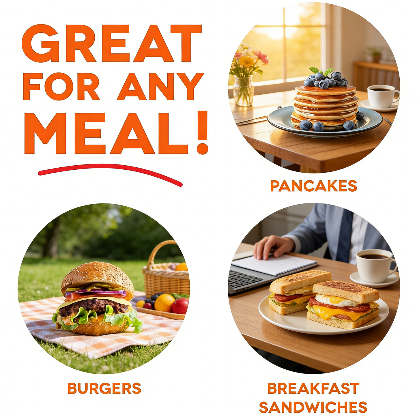 Compact Griddle for Creative Homemade Treats - PTFE nonstick surface