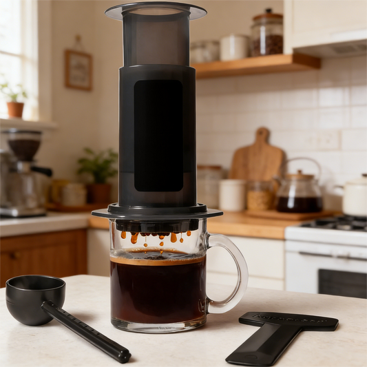 Original Coffee Press - All-in-One French Press, Pour-Over & Espresso Style Manual Brewer, 2 Min Brew for Less Bitterness, More Flavor
