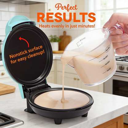 Compact Griddle for Creative Homemade Treats - PTFE nonstick surface