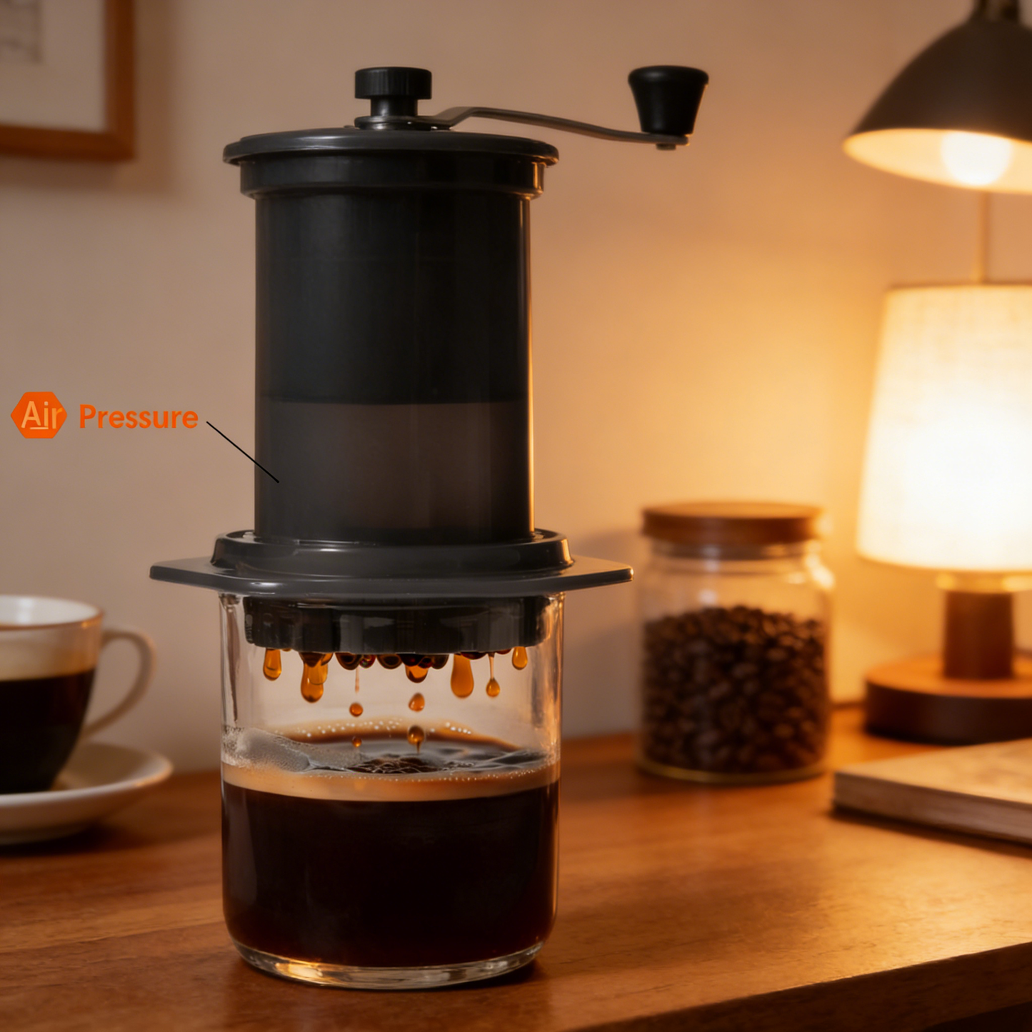 Original Coffee Press - All-in-One French Press, Pour-Over & Espresso Style Manual Brewer, 2 Min Brew for Less Bitterness, More Flavor